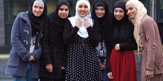 Students take up the challenge on World Hijab Day